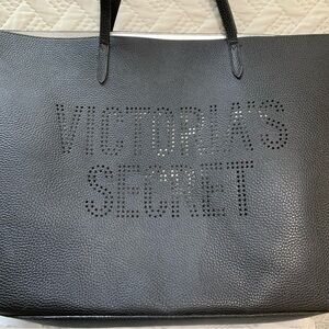 Victoria's Secret Black Oversized Purse Tote Bag